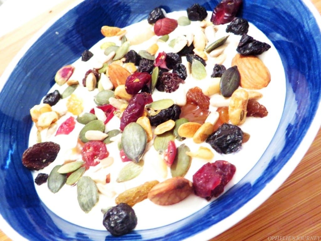 Muesli fruits secs fromage blanc Muesli fruits secs fromage blanc