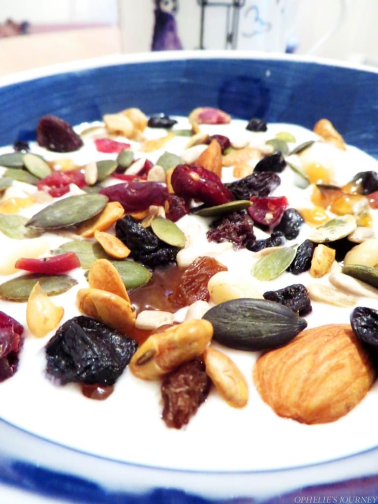 Muesli fruits secs fromage blanc Muesli fruits secs fromage blanc