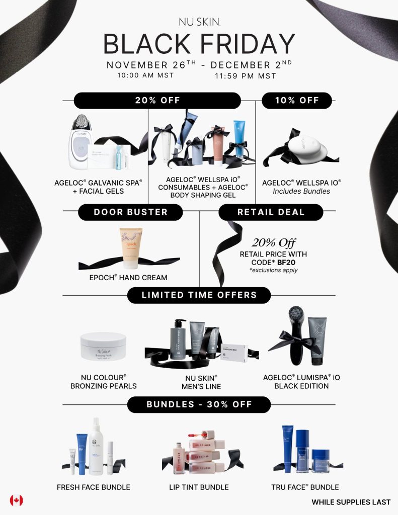 nu skin vendredi noir canada