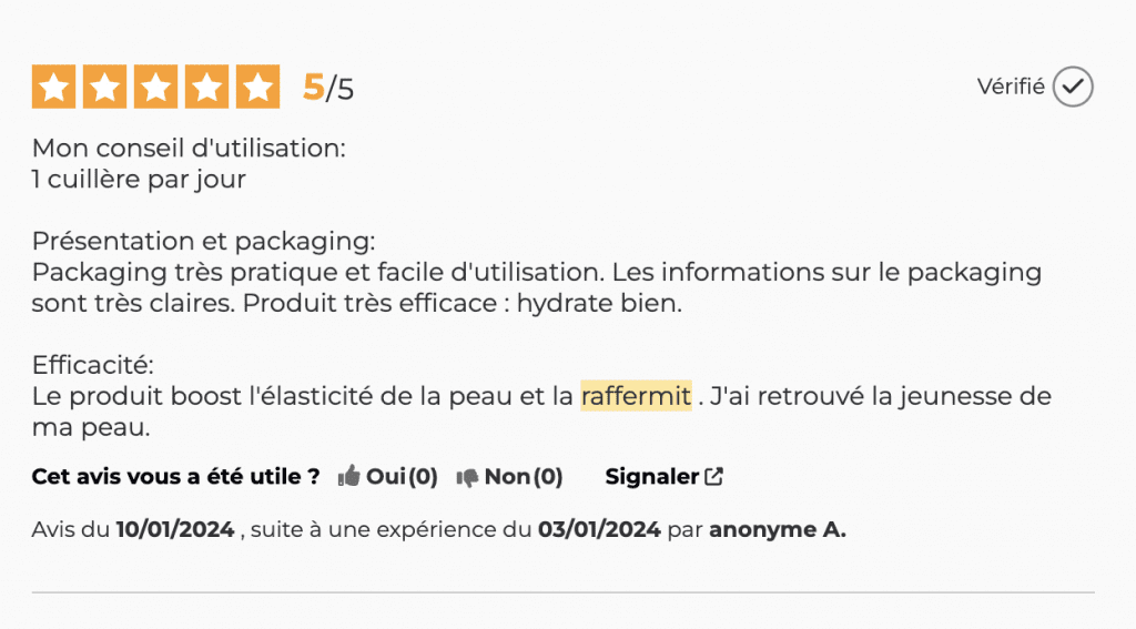 collagene inolab avis peau