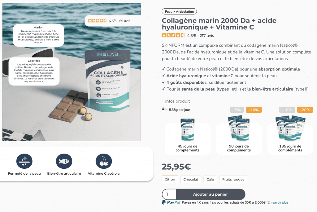 inolab collagene marin prix
