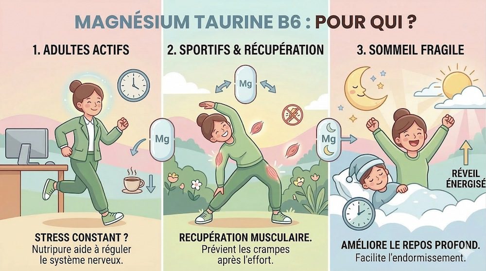 magnésium taurine b6 nutripure pour qui