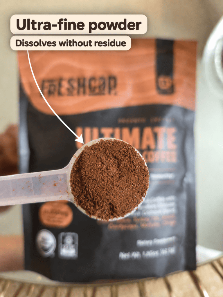 Freshcap mushroom coffee powder