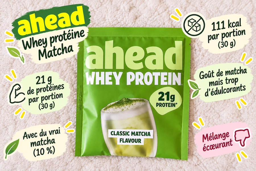 ahead whey protein matcha avis